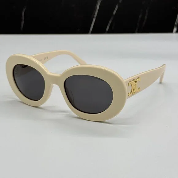 NEW CELINE CL40312U 25A ROUND IVORY WOMEN SUNGLASSES CELINE display picture 3
